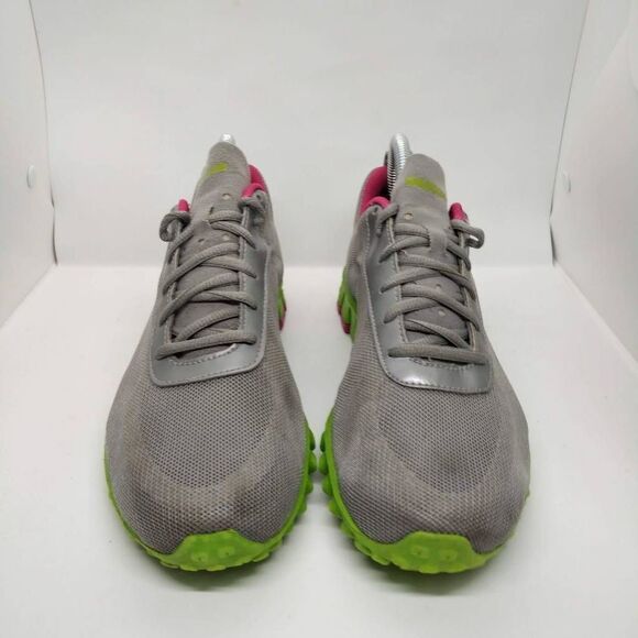 Reebok Realflex Transition Running Shoes Womens Size 8.5 Grey Green Pink Sneaker - Picture 3 of 9